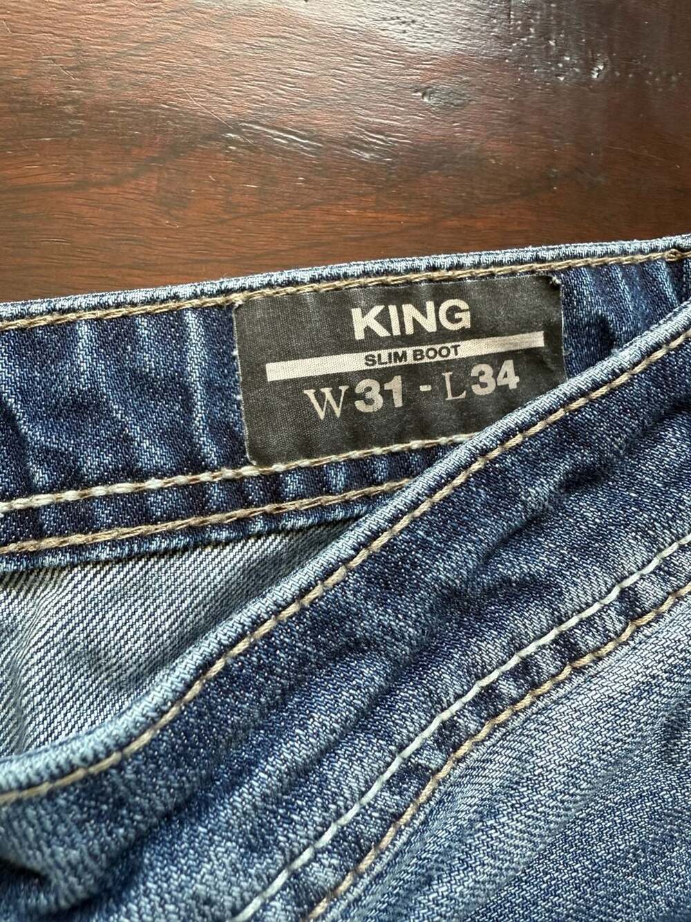 Y2K Buffalo David Bitton Men's King Slim Boot Denim Shorts Jorts W31 - Picture 5 of 11